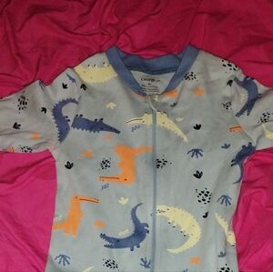 Dinosaur Print Baby Onesie